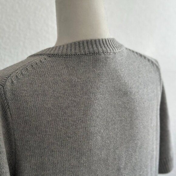 Abercrombie & Fitch Short-Sleeve Button-Up Cardigan – Gray – Size M - Picture 6 of 8